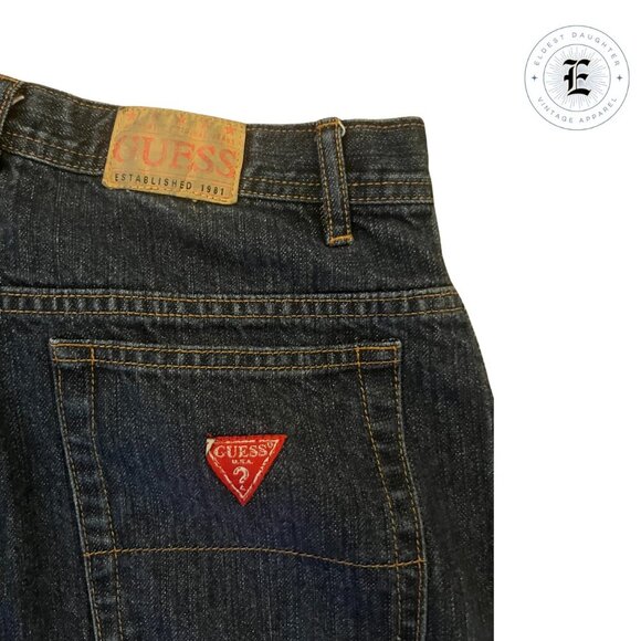 Vintage Guess Baggy Fit Jeans • Size 20 • RN 102036 • Light Wash - Picture 3 of 6